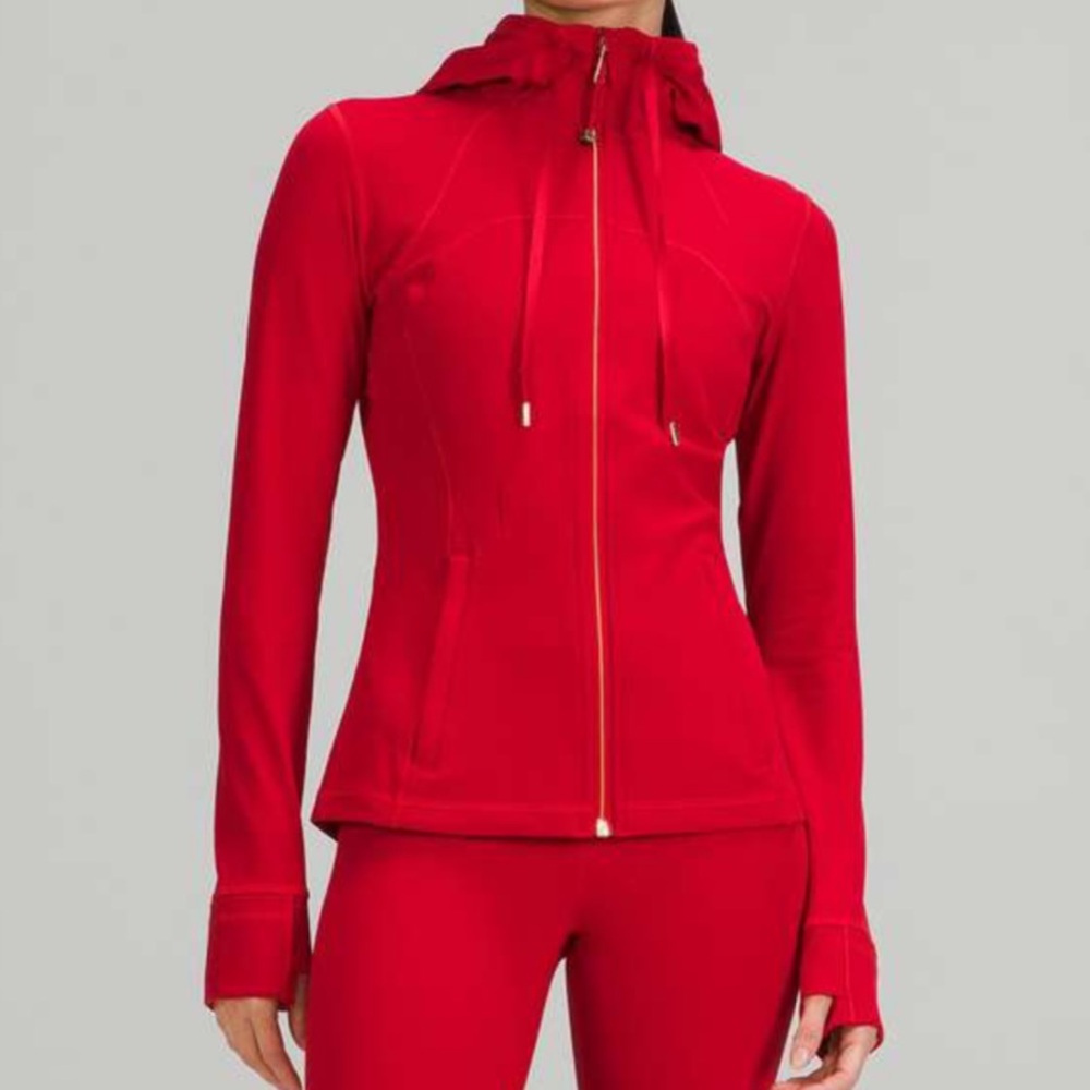 Lululemon Hooded Define Jacket Nulu Lunar NY Edition with GOLD HARDWARE sz 6 EUC